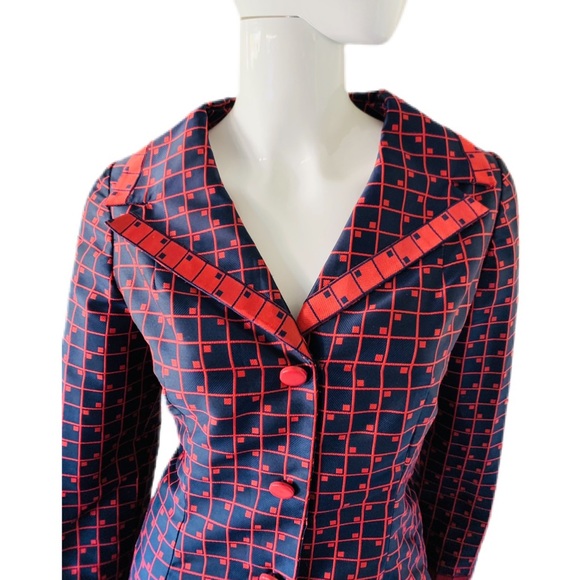 Vtg 60’s Mod Coat Dress Helga for Elizabeth Arden - Picture 6 of 7